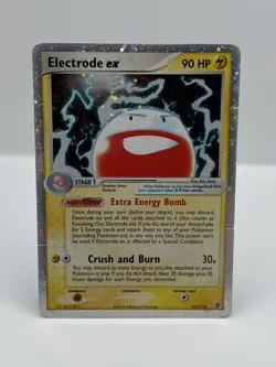 Pokemon Electrode ex 107/112 EX FireRed & LeafGreen Holo Rare See Photos - Image 1