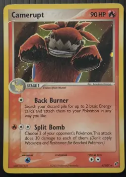 Pokemon Card Deoxys Camerupt 4/107 Holo Rare LP-NM - Image 1