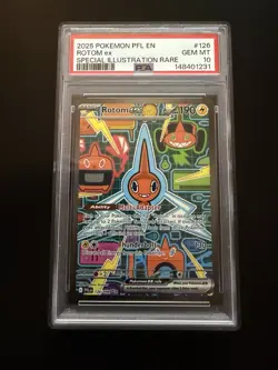 2025 Pokemon Phantasmal Flames Rotom ex Special Illustration PSA 10 #126/094 - Image 1