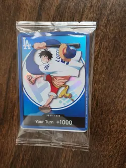 2026 Dodgers x One Piece Night Luffy DON!! Your Turn +1000 Card Sealed Foil - Image 2