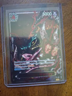 One Piece Demon/god Pack. 6 Cards. 5 Red Letters. + Imu Leader. - Image 3