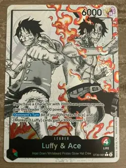 Luffy & Ace (Parallel) [ST-30 - ST30-001] - NM [Foil] TCG One Piece - Image 1