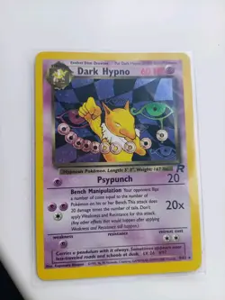 Pokemon Card Dark Hypno 9/82 Holo Team Rocket Vintage Rare WOTC 2000 NM - Image 1