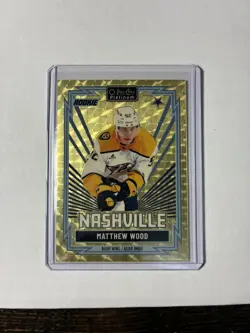 1/1 2025-26 Matthew Wood OPC Platinum Rookie Retro Golden Treasures 1 of 1 - Image 1