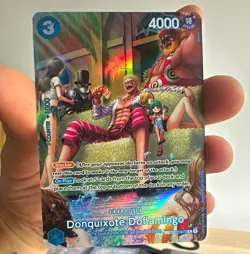 Bandai One Piece Card Game Donquixote Doflamingo OP01-073 Special Foil EN - Image 1