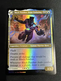 MTG Marvel Super Heroes King T'Challa 0219 Mythic Foil - Image 2