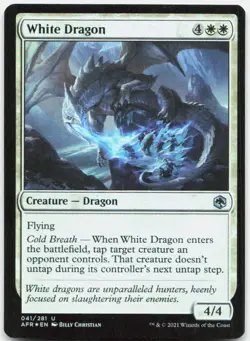 White Dragon 41 Adventures in the Forgotten Realms Magic: The Gathering Foil NM - Image 1