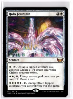 Halo Fountain Streets of New Capenna 15 LP x1 MTG Magic: the Gathering - Image 1