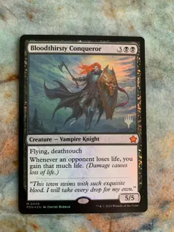 [MTG] Bloodthirsty Conqueror - (Promo Pack FOIL) Foundations FDN 0058 - Image 1