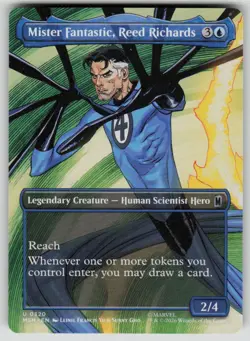 Mister Fantastic, Reed Richards (Borderless) Marvel Super Heroes 320 MTG NM - Image 1