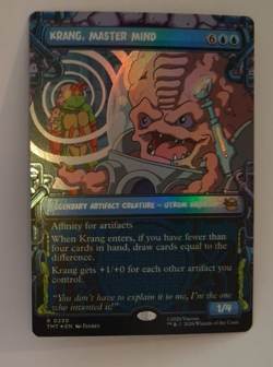 Krang, Master Mind Showcase FOIL NM Teenage Mutant Ninja Turtles TMNT MTG - Image 1