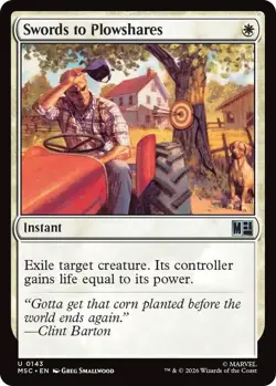 NM Swords to Plowshares, MTG, Heroes Commander, Magic the Gathering, 143 - Image 1