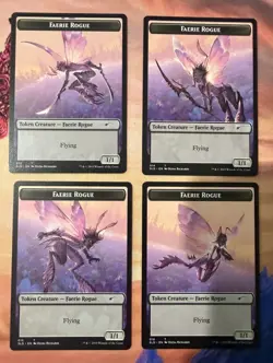 Faerie Rogue Token Set 13-16 Secret Lair Drop Series Magic: The Gathering NM MTG - Image 1