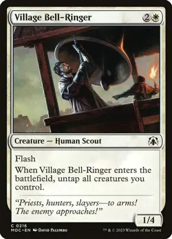 [MTG] Village Bell-Ringer (216) (MOC) LP-HP - Image 1