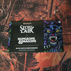 Wizards of the Coast MTG Secret Lair D&D Black Lights & Dark Dungeons Foil SEALD - Image 1