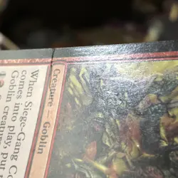 Siege-Gang Commander Foil Lite Crease Condition See Pics - Image 4