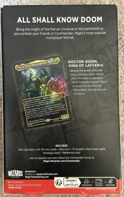 MTG Marvel Super Heroes Doom Prevails Commander Deck Magic the Gathering Sealed - Image 2