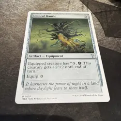 Umbral Mantle (White Border) 101 MTG MB2 Mystery Booster 2 Regular NM - Image 1