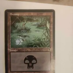 Lot of 3 Old Lands: Odyssey Island, 2x Swamp - Image 4