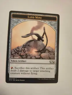 Land Mine Token *ACTUAL PHOTO* Near Mint - Image 1