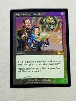 MTG FOIL Quicksilver Amulet Urza's Legacy Magic the Gathering - Image 1