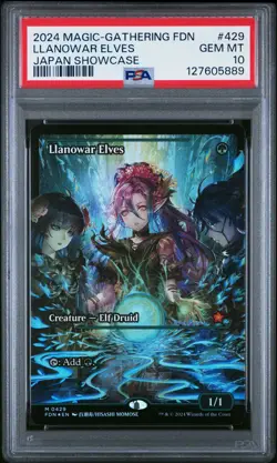 2024 MTG FOUNDATIONS JPN SC #429 LLANOWAR ELVES PSA 10 - Image 1