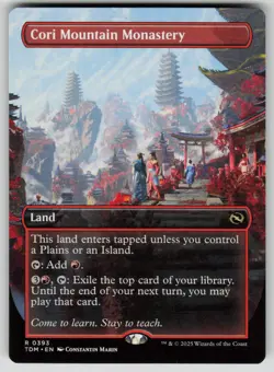 Cori Mountain Monastery (Borderless) Normal R Tarkir: Dragonstorm 393 NM - Image 1