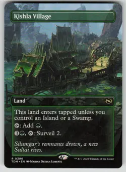 Kishla Village (Borderless) Normal R Tarkir: Dragonstorm 396 NM - Image 1