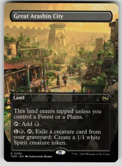Great Arashin City (Borderless) Normal R Tarkir: Dragonstorm 395 NM - Image 1