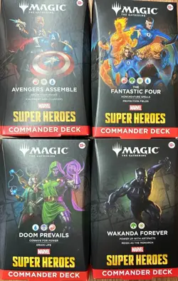 Magic: The Gathering Marvel Super Heroes Command Decks Set of 4 *FREE USPS SHIP* - Image 2