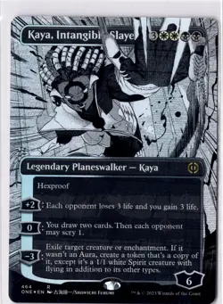 Kaya, Intangible Slayer NM/M* FOIL BORDERLESS COMPLEAT Phyrexia 464 -UnltdCards - Image 1