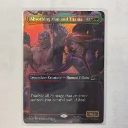 Absorbing Man and Titania Borderless 510 MTG Commander: Marvel Super Heroes Foil - Image 1
