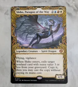 Shiko, Paragon of the Way (Showcase) MTG TDM Jeskai Cast Copy From Grave Mythic - Image 1