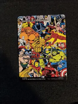 MTG Anthem of Champions Borderless Full Art ** Marvel Universe ** English - Image 1