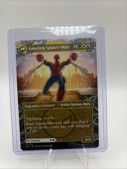 x1 Peter Parker // Amazing Spider-Man SPM Spider-Man MTG 208 M/NM 1x - Image 2