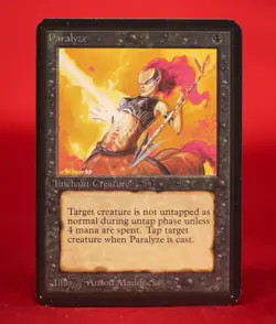 ALPHA Paralyze MTG Magic The Gathering 1993 - LP - Image 1