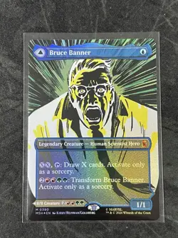 Bruce Banner / The Incredible Hulk (0390) - Foil - Borderless MTG Marvel Heroes - Image 1
