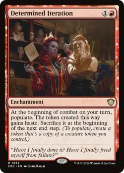 MTG Determined Iteration, NM-Mint, English Commander: Secrets of Strixhaven - Image 1