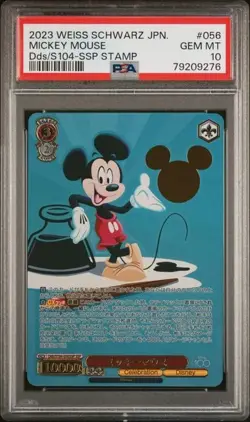 Disney 100 Weiss Schwarz 2023 Mickey Mouse SSP Gold Stamped PSA 10 - Image 1