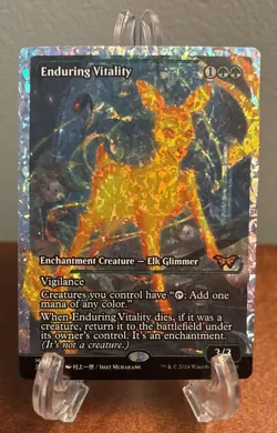 MTG Enduring Vitality Showcase Fracture Foil English Duskmourn DSK 404 LP Magic - Image 1