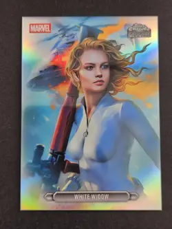 Topps 2026 Topps Chrome Marvel Comics Fanfare Insert White Widow #FF-48 - Image 2