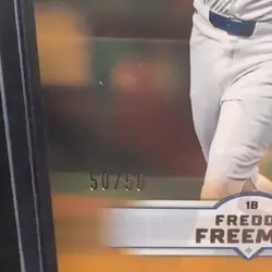 Topps Stadium Club 2025 Freddie Freeman Gold Foil 50/50 #168 Los Angeles Dodgers - Image 2