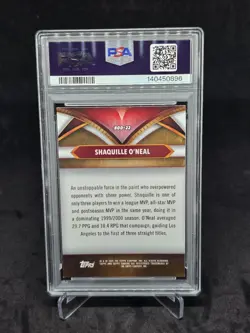2024 Topps Chrome Shaquille O'neal #BOD-22 - Green Logo Refractor - PSA 8 - Image 2