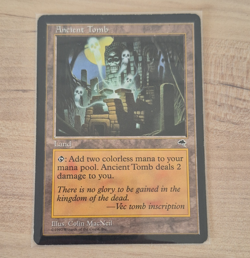 Wizards of the Coast Ancient Tomb Tempest Rare Regular English 1997 Land - Image 1