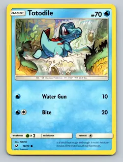 Totodile Common Shining Legends #18/73 tcg Pokemon Card NM - Image 1