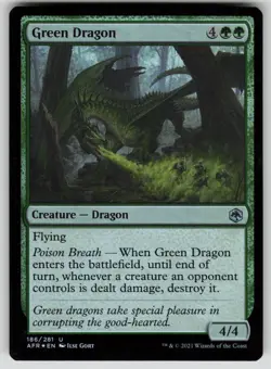 Green Dragon Foil U Adventures in the Forgotten Realms 186 NM - Image 1