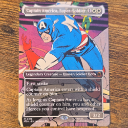 Magic: The Gathering Captain America, Super-Soldier Mythic Reg Alt Art Eng 0316 - Image 1