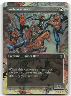 Web-Warriors (Borderless) #203 (Foil) (NM) Spider-Man SPM Magic MTG - Image 1