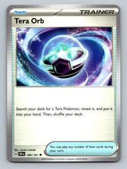 Tera Orb Uncommon SV08: Surging Sparks #189/191 tcg Pokemon Card NM - Image 1