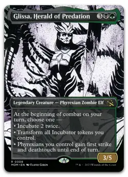 Glissa, Herald of Predation (Showcase) #308 NM March of the Machine Magic MTG - Image 1